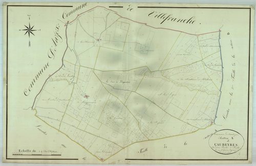 Plan napoléonien, atlas-A1 Caubeyres, Caubeyres