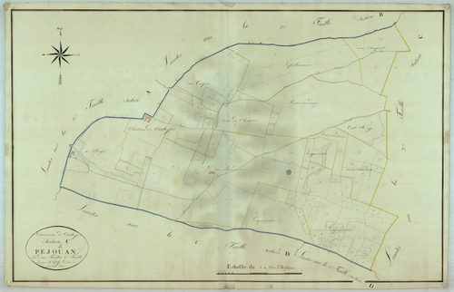 Plan napoléonien, atlas-C1 Péjouan, Caubeyres