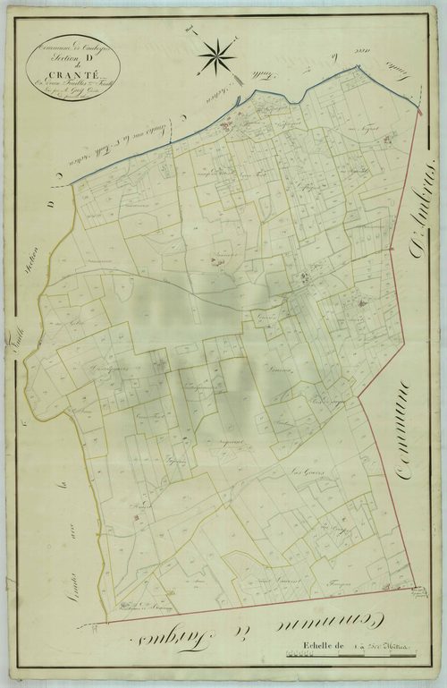 Plan napoléonien, atlas-D2 Cranté, Caubeyres