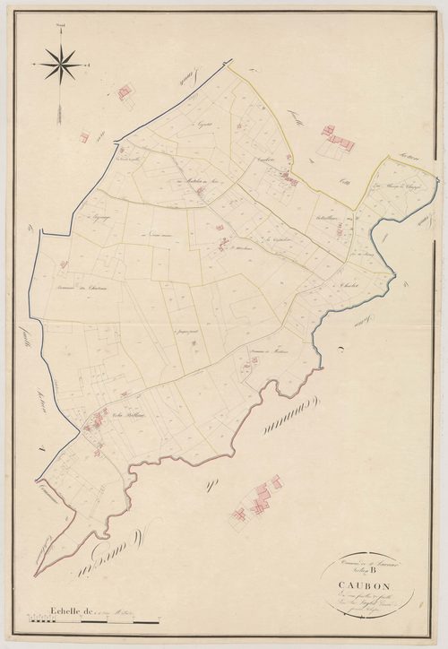 Plan napoléonien, atlas-B2 Caubon, Caubon-Saint-Sauveur
