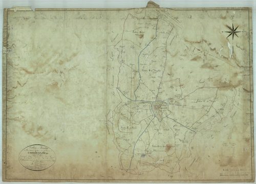 Plan napoléonien, feuille préparatoire-TA, Caudecoste