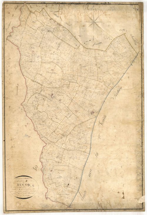 Plan napoléonien, feuille préparatoire-E2 Tucos, Caudecoste