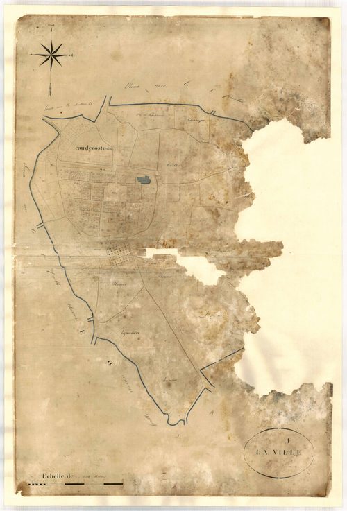 Plan napoléonien-F La Ville, Caudecoste