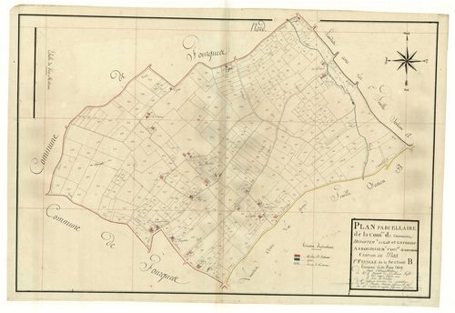 Plan primitif, atlas-B1, Caumont-sur-Garonne