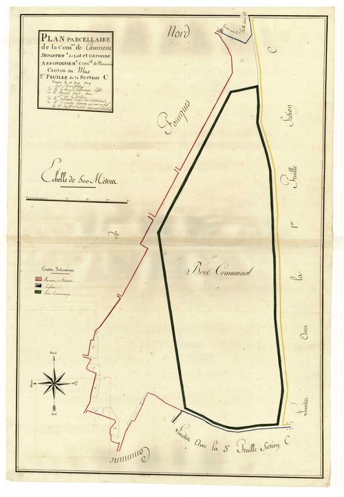 Plan primitif, atlas-C2, Caumont-sur-Garonne
