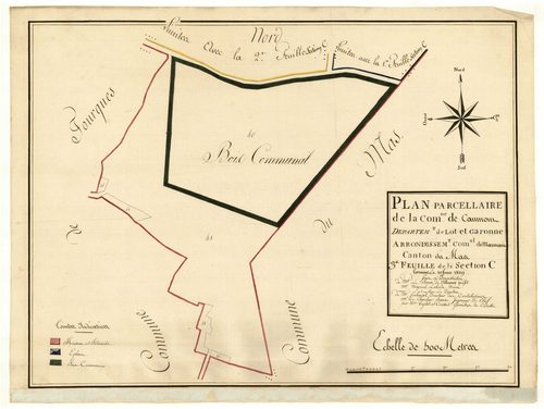 Plan primitif, atlas-C3, Caumont-sur-Garonne
