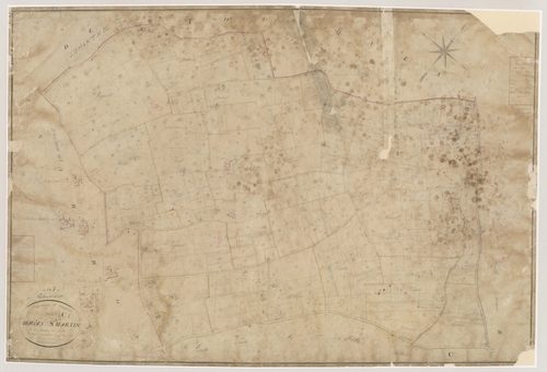 Plan napoléonien, atlas-C1 Bordes et Saint-Martin, Caumont-sur-Garonne