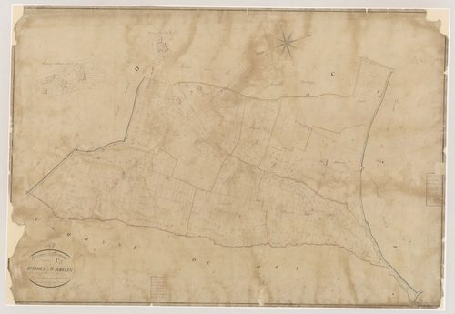 Plan napoléonien, atlas-C3 Bordes et Saint-Martin, Caumont-sur-Garonne