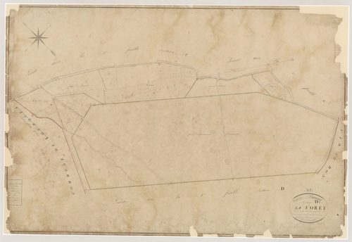 Plan napoléonien, atlas-D1 La Forêt, Caumont-sur-Garonne