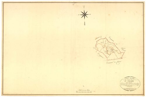 Plan napoléonien, atlas-TA, Saint-Clair (voir Cauzac)