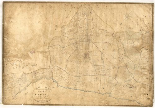 Plan napoléonien, feuille préparatoire-B1 Cauzac, Cauzac