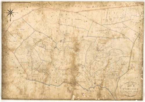 Plan napoléonien, feuille préparatoire-D1 Sainte-Eulalie, Cauzac