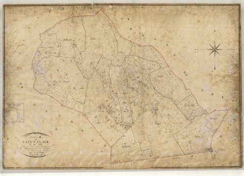 Plan napoléonien, feuille préparatoire-E Saint-Clair, Cauzac