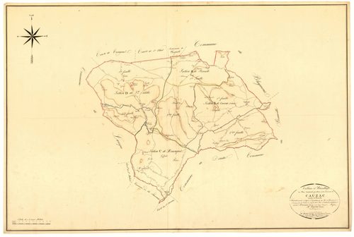 Plan napoléonien, atlas-TA, Cauzac