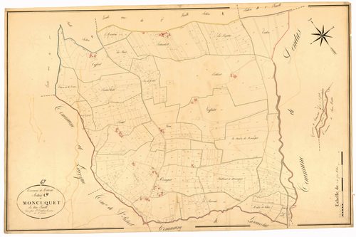 Plan napoléonien, atlas-C Moncuquet, Cauzac