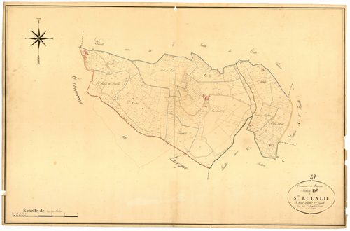 Plan napoléonien, atlas-D2 Sainte Eulalie, Cauzac