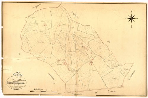 Plan napoléonien, atlas-E Saint-Clair, Cauzac