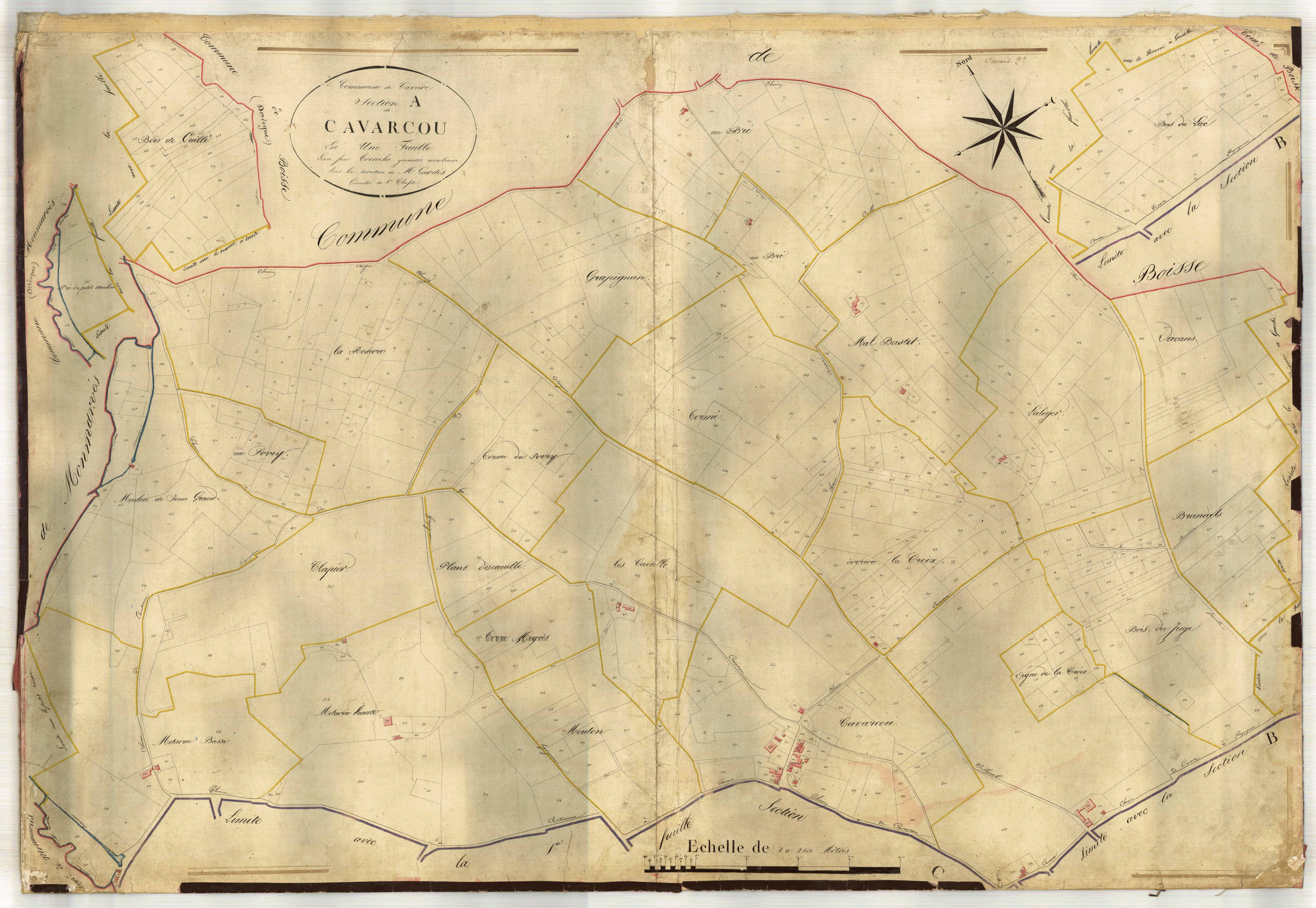Plan napoléonien-A Cavarcou, Cavarc