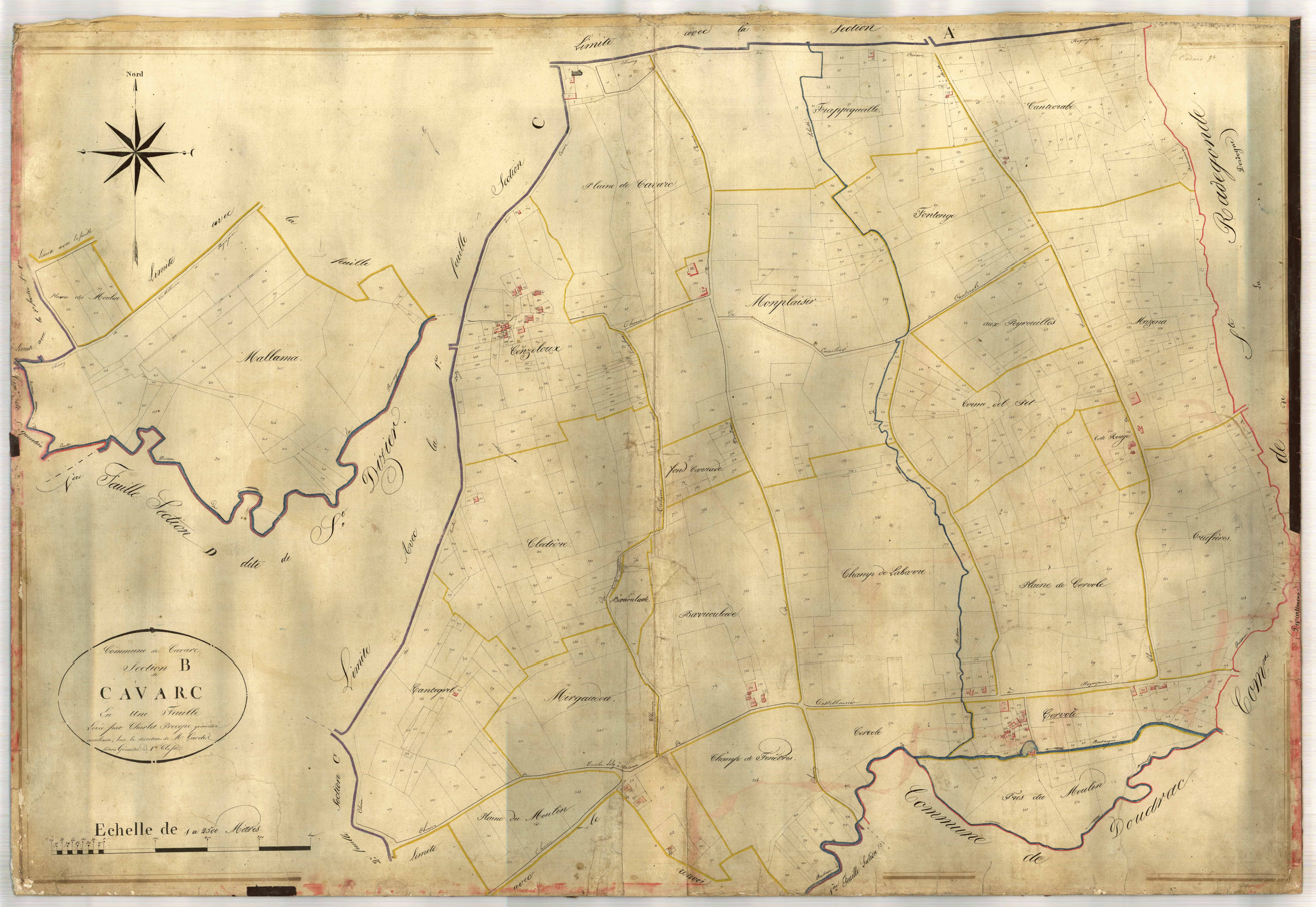 Plan napoléonien-B Cavarc, Cavarc