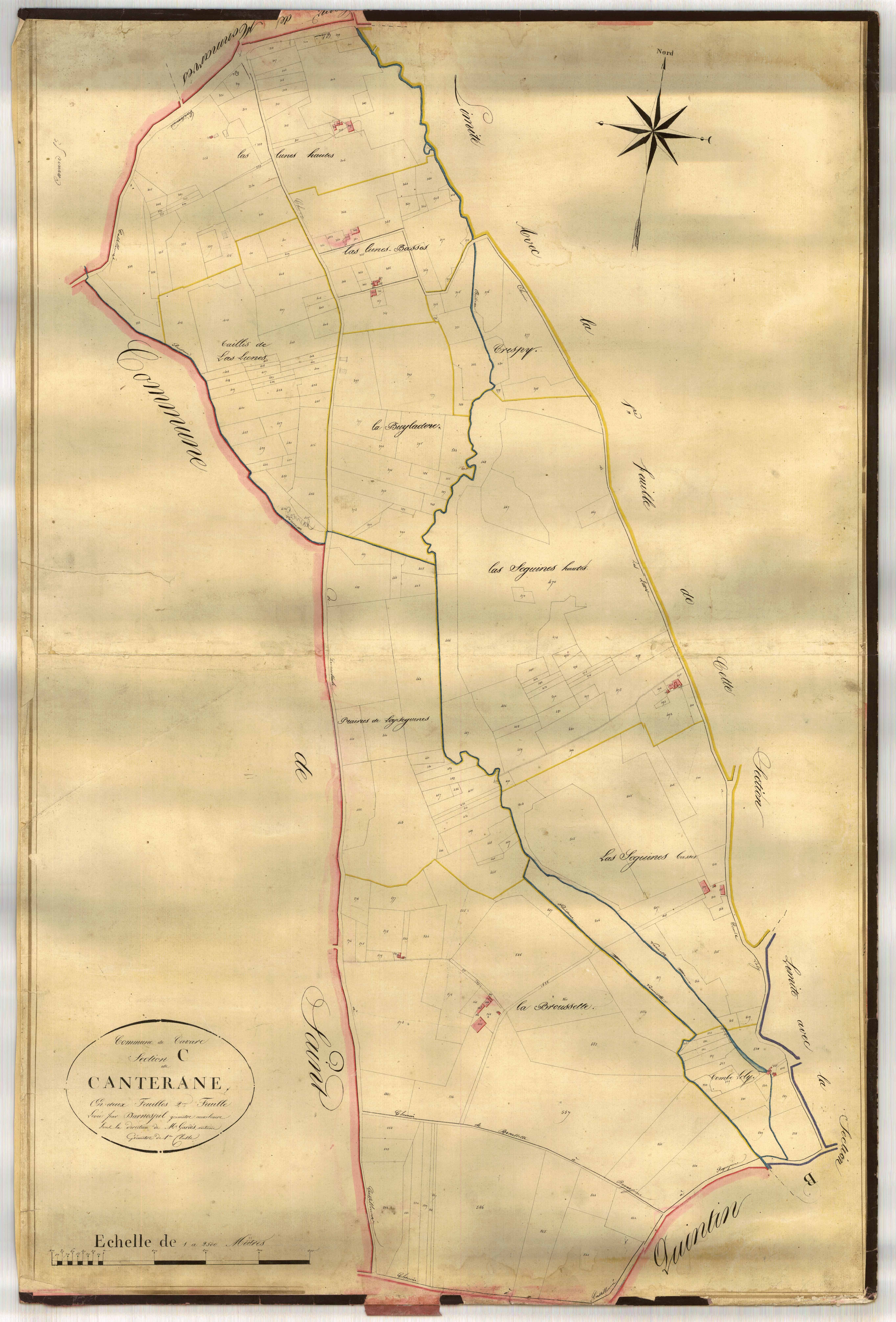Plan napoléonien-C2 Canterane, Cavarc