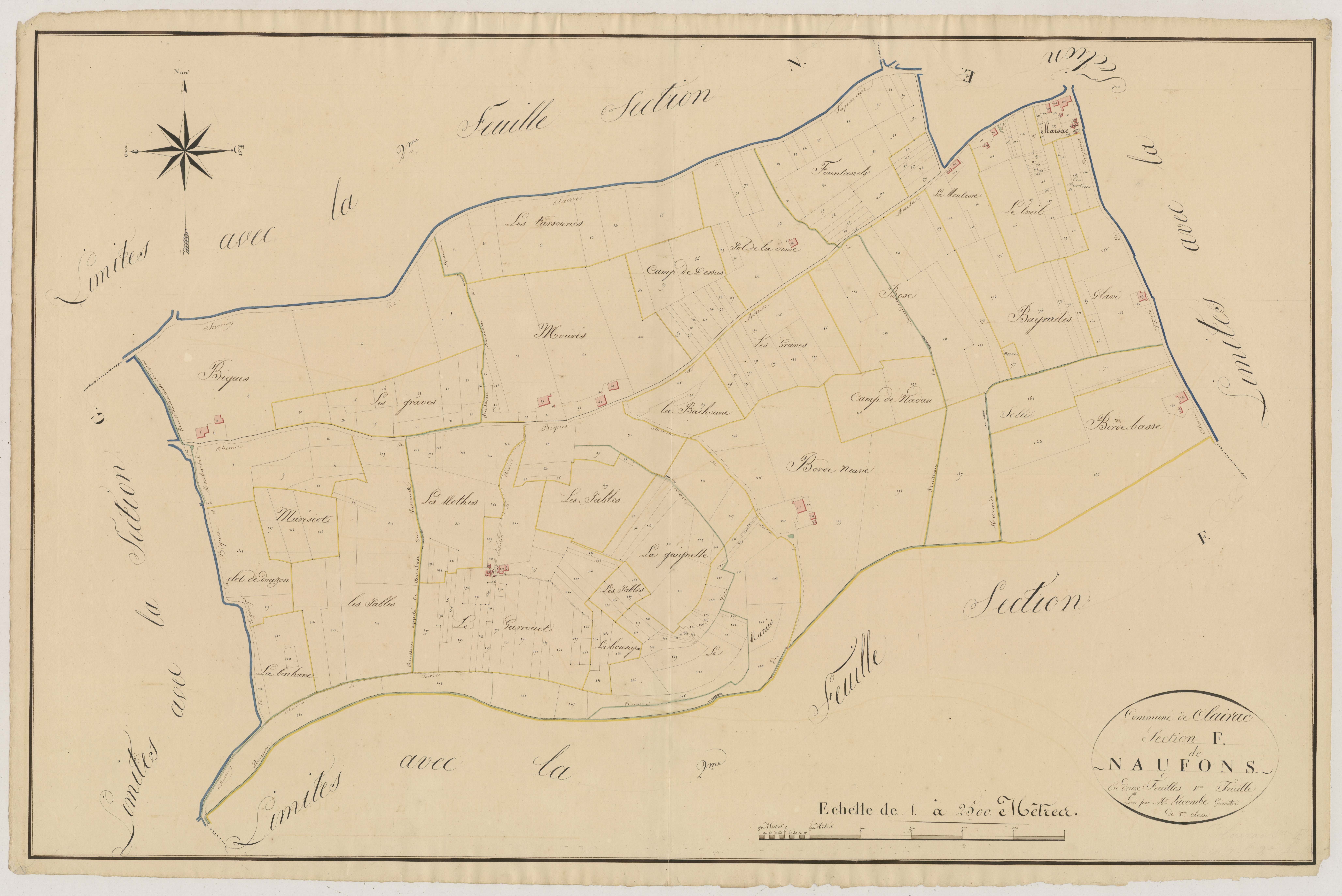 Plan napoléonien, atlas-F1 Naufons, Clairac