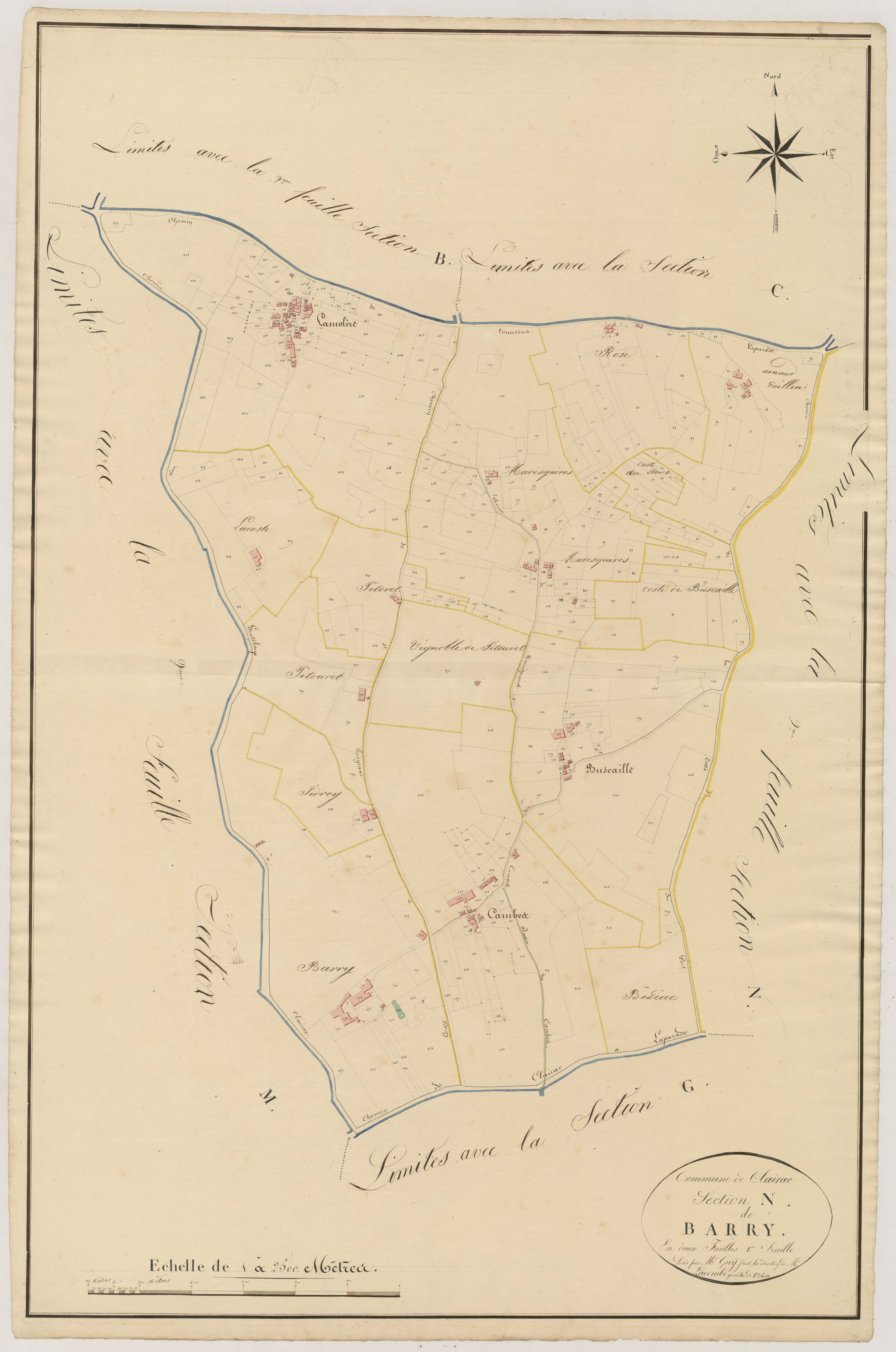 Plan napoléonien, atlas-N1 Barry, Clairac
