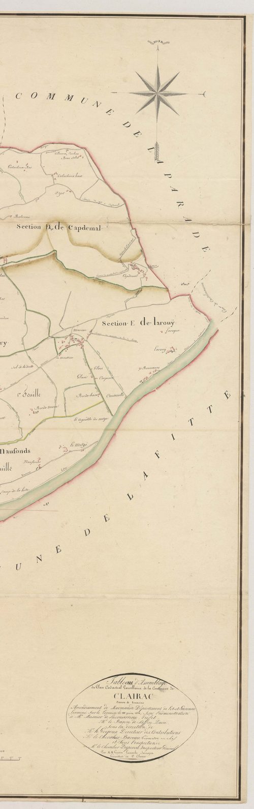 Plan napoléonien, atlas-TA, Clairac