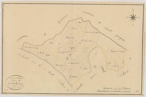 Plan napoléonien, atlas-B1 La Torgue, Clairac