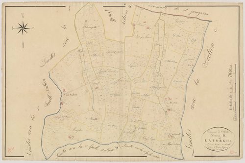 Plan napoléonien, atlas-B2 La Torgue, Clairac