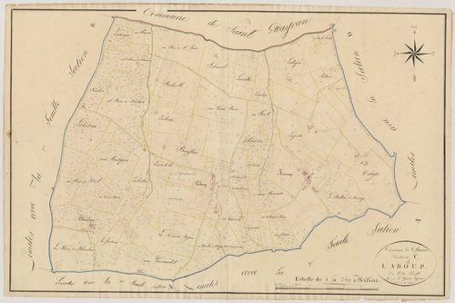 Plan napoléonien, atlas-C Laboup, Clairac