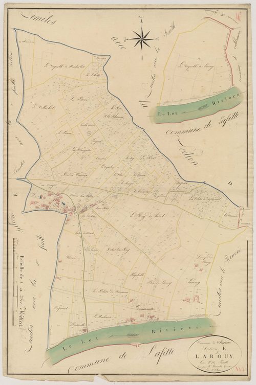 Plan napoléonien, atlas-E Larouy, Clairac