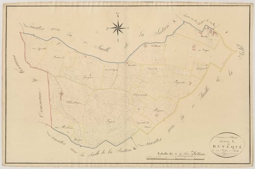 Plan napoléonien, atlas-I1 Duvaqué, Clairac