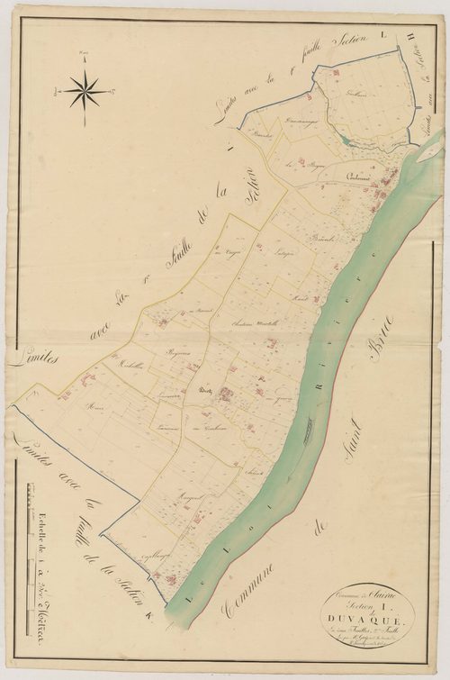 Plan napoléonien, atlas-I2 Duvaqué, Clairac