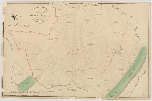 Plan napoléonien, atlas-K Hameau de Fernan, Clairac