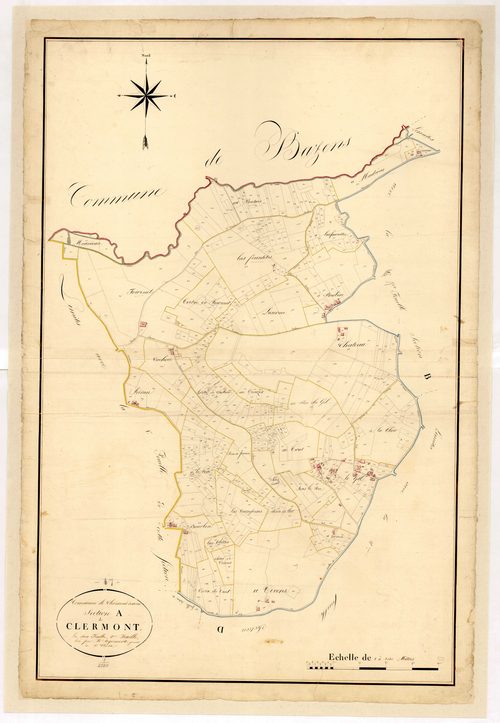 Plan napoléonien, atlas-A2 Clermont, Clermont-Dessous
