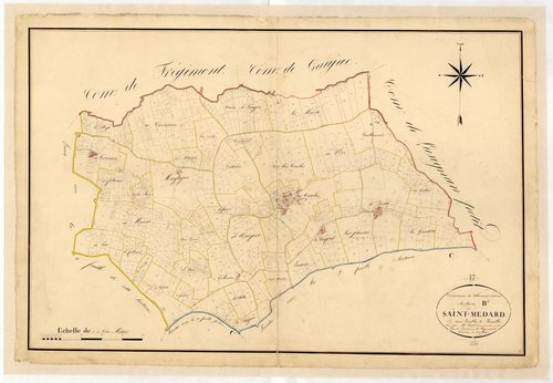 Plan napoléonien, atlas-B2 Saint-Médard, Clermont-Dessous