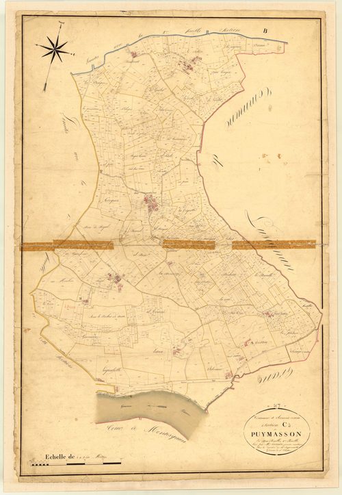 Plan napoléonien, atlas-C2 Puymasson, Clermont-Dessous