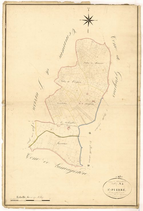 Plan napoléonien, atlas-A2 Saint-Pierre, Clermont-Soubiran