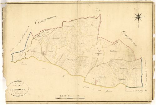 Plan napoléonien, atlas-B1 Clermont, Clermont-Soubiran