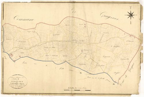 Plan napoléonien, atlas-C1 Ginestet et Cansel-Bas, Clermont-Soubiran