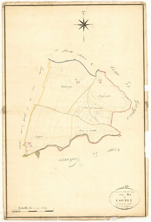 Plan napoléonien, atlas-D2 Coupet, Clermont-Soubiran