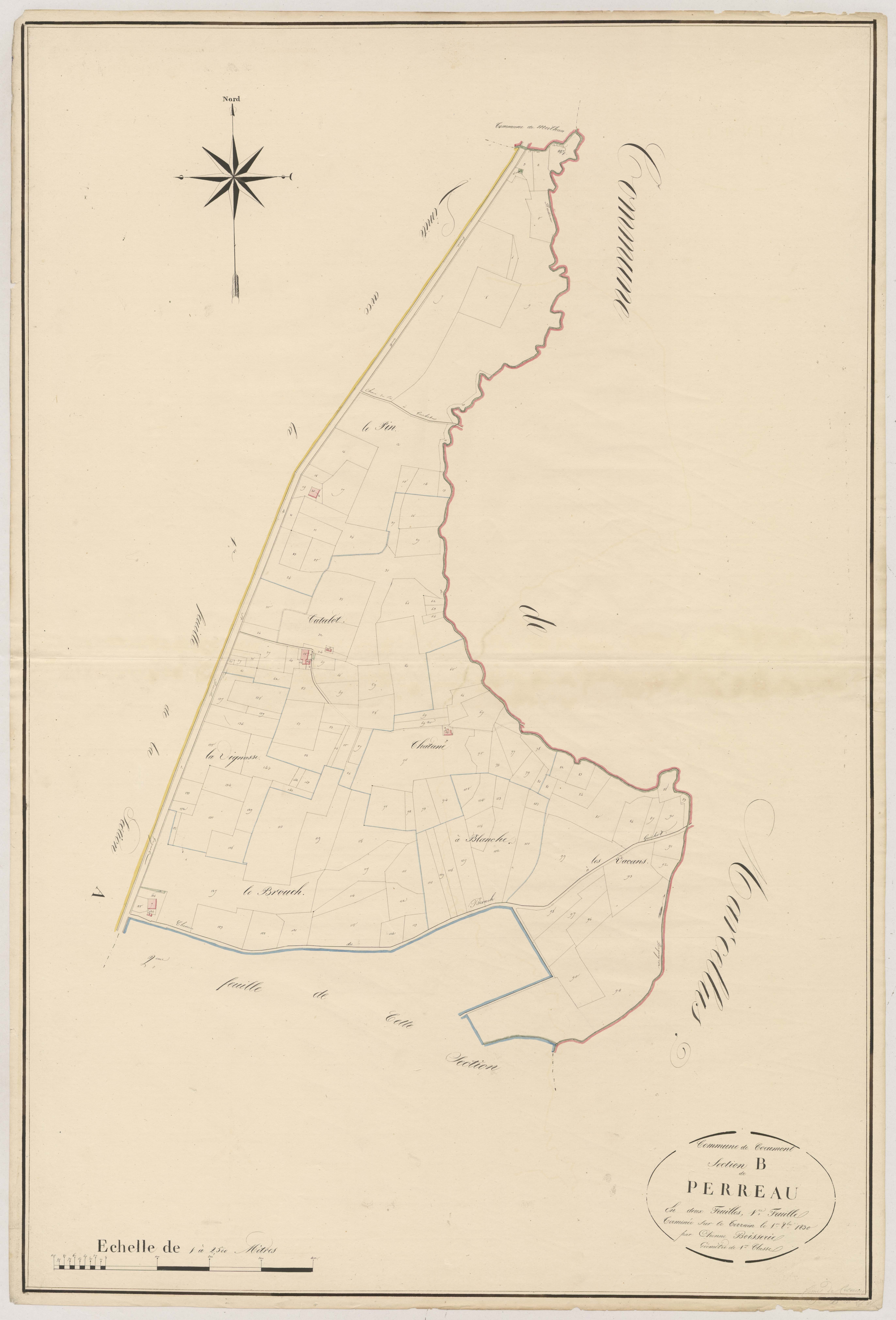 Plan napoléonien, atlas-B1 Perreau, Cocumont