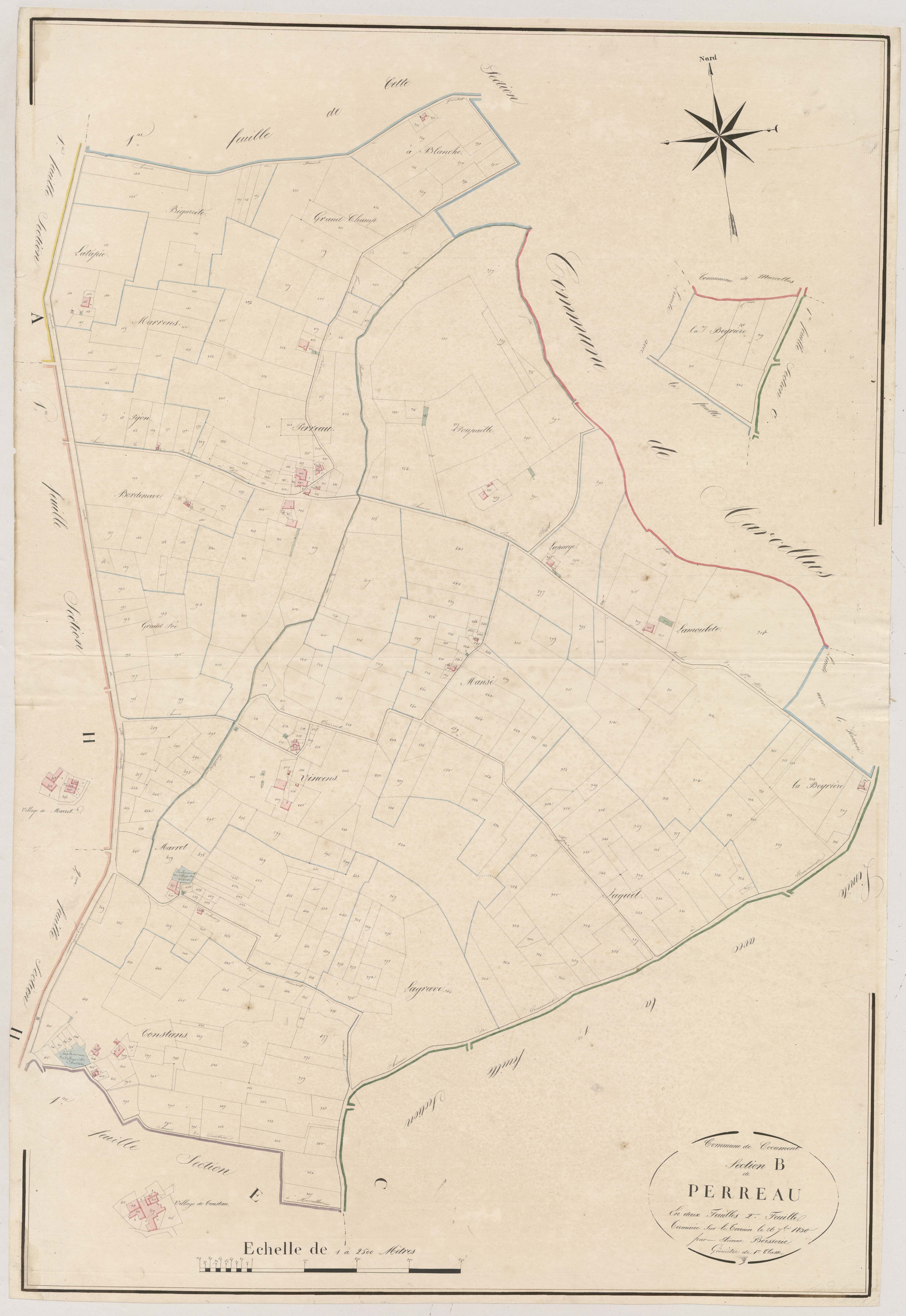 Plan napoléonien, atlas-B2 Perreau, Cocumont