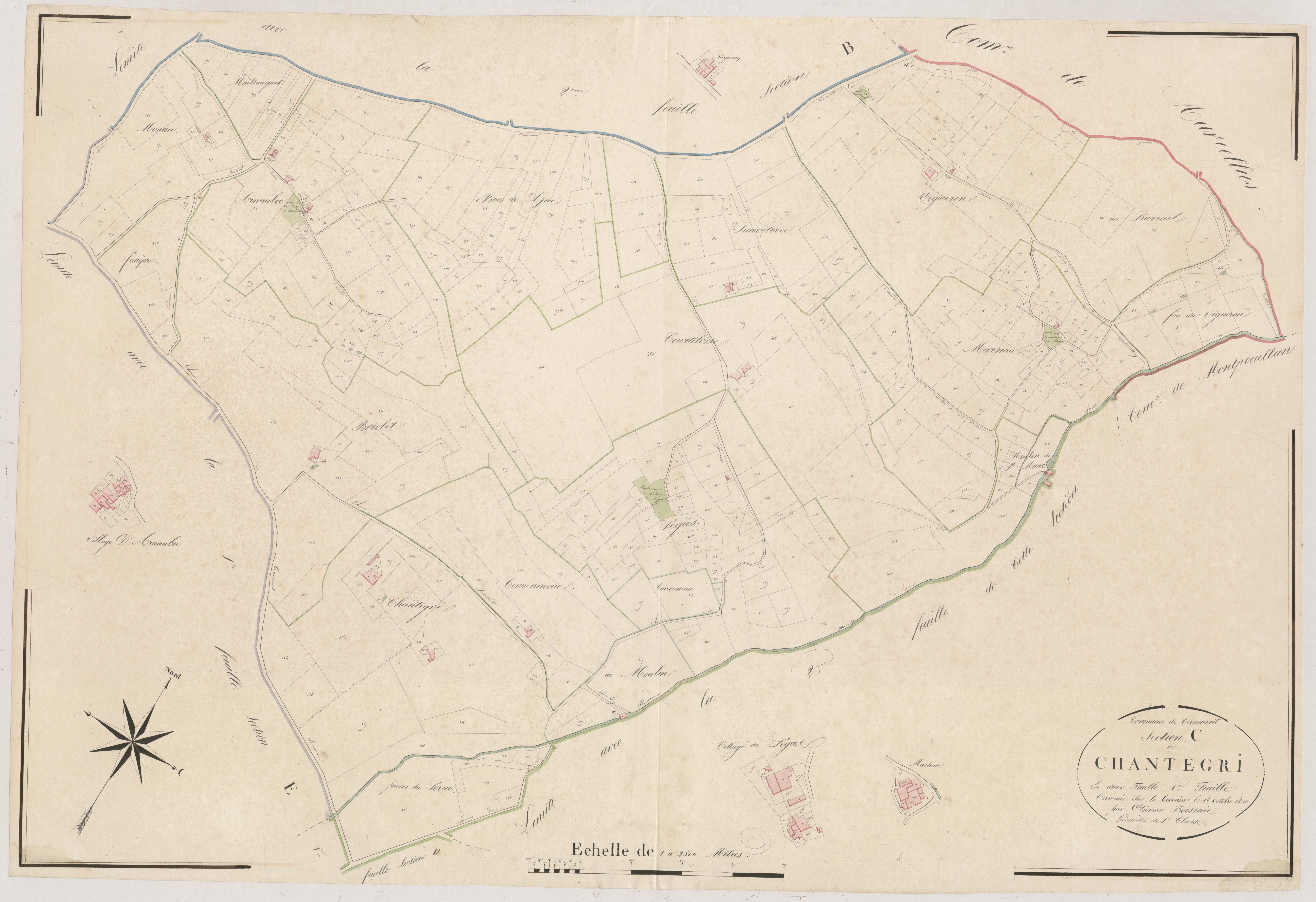 Plan napoléonien, atlas-C1 Chantegri, Cocumont