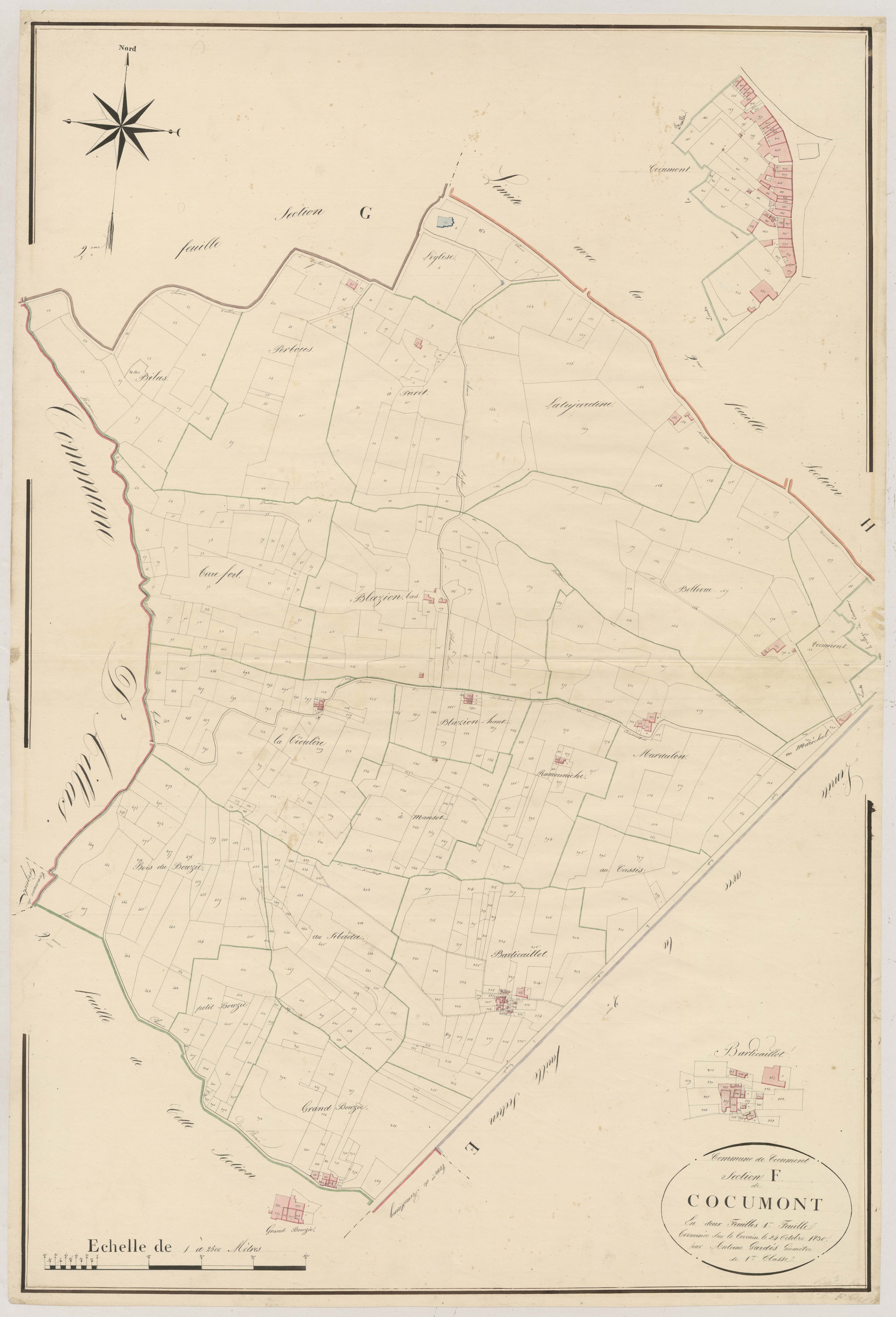 Plan napoléonien, atlas-F1 Cocumont, Cocumont