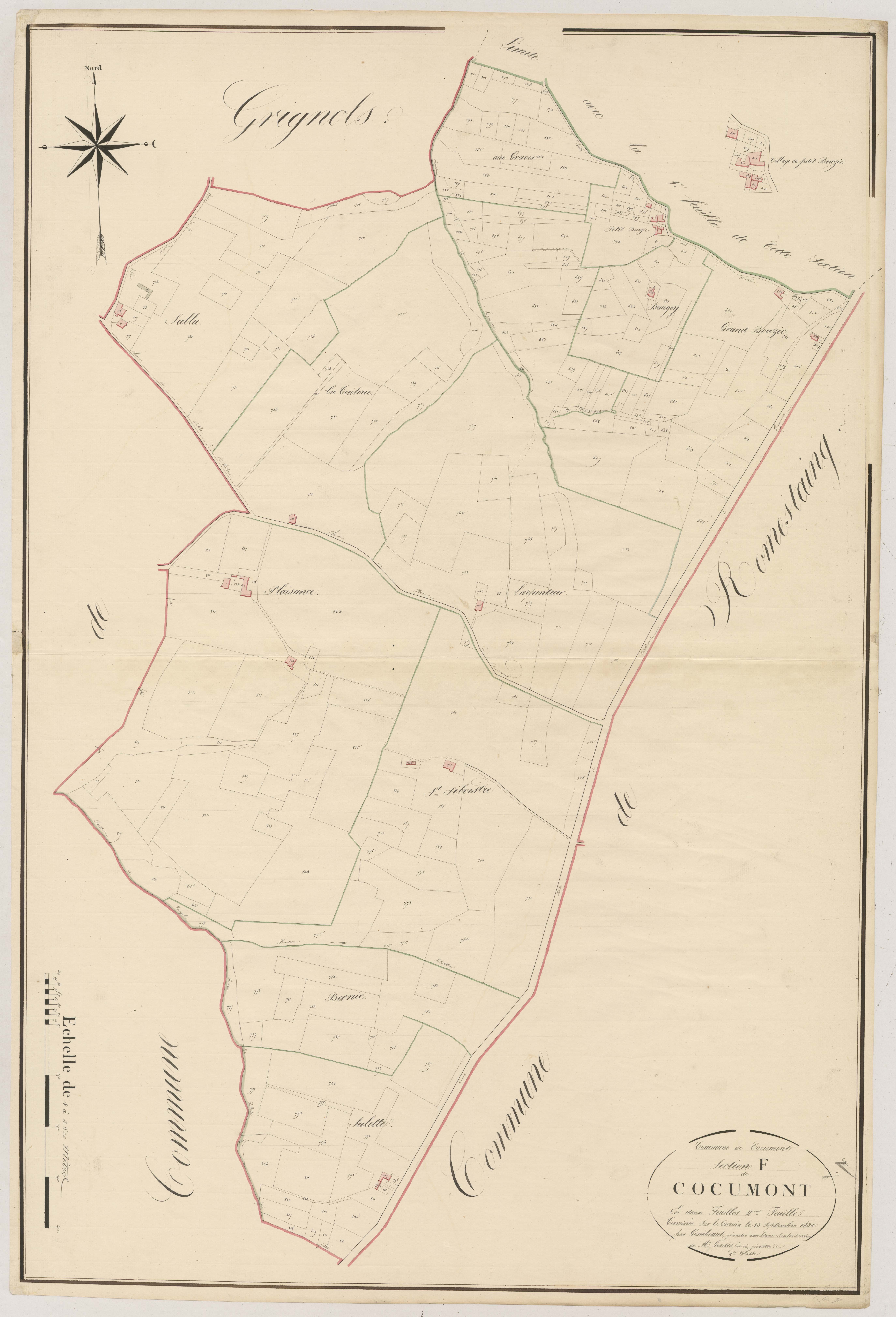 Plan napoléonien, atlas-F2 Cocumont, Cocumont