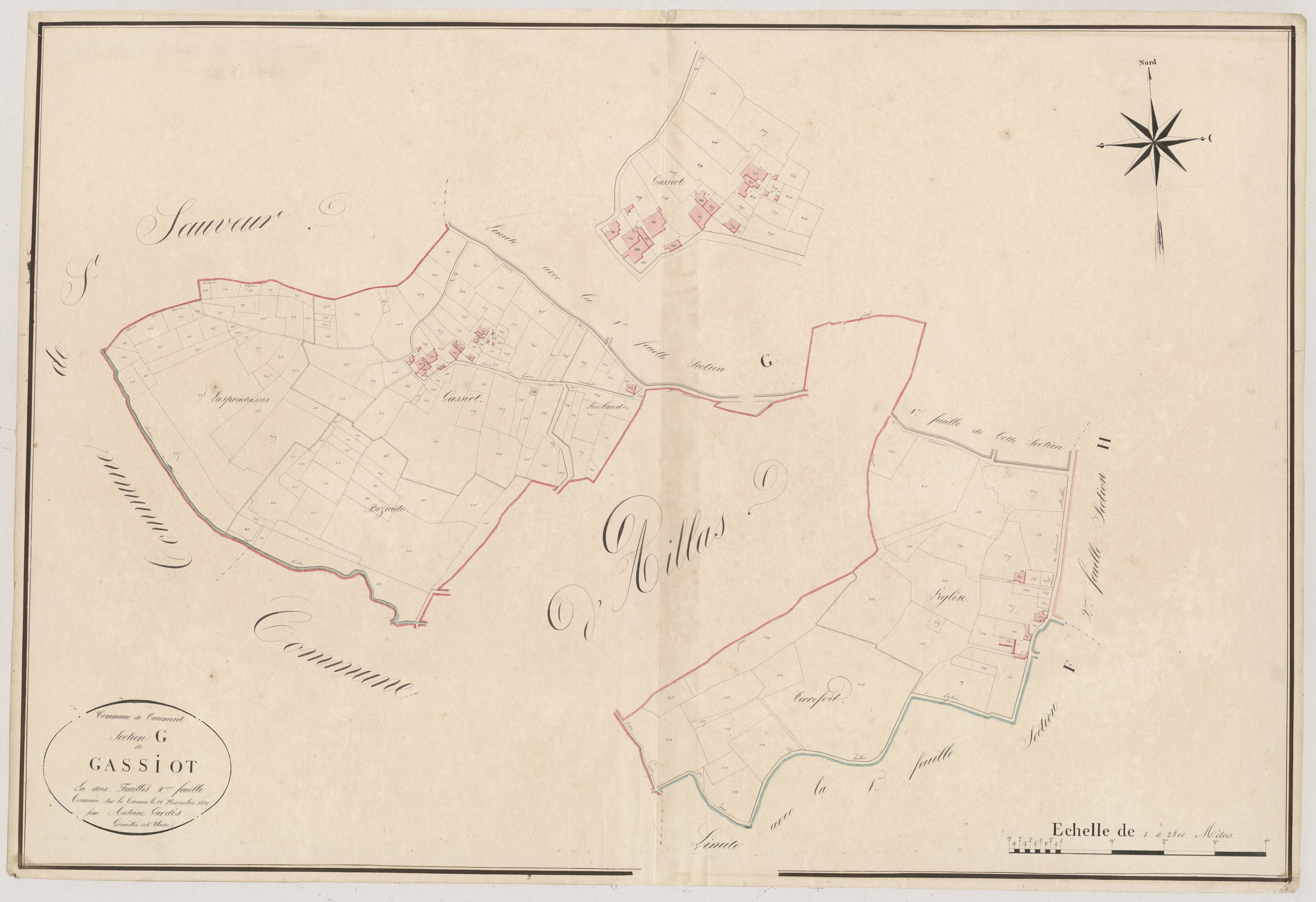 Plan napoléonien, atlas-G2 Gassiot, Cocumont