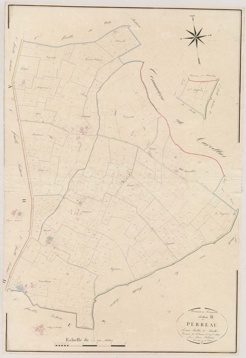 Plan napoléonien, atlas-B2 Perreau, Cocumont