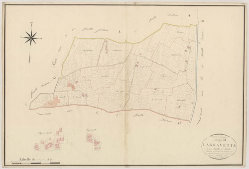 Plan napoléonien, atlas-H1 Lagravette, Cocumont