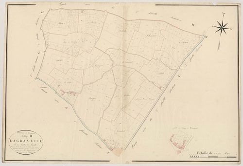 Plan napoléonien, atlas-H2 Lagravette, Cocumont